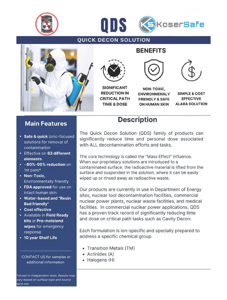 Quick Decon Solution (QDS) - quart - Koshersafe