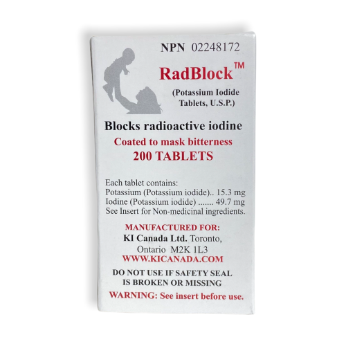 RadBlock 200 Coated Scored Potassium Iodide Tablets